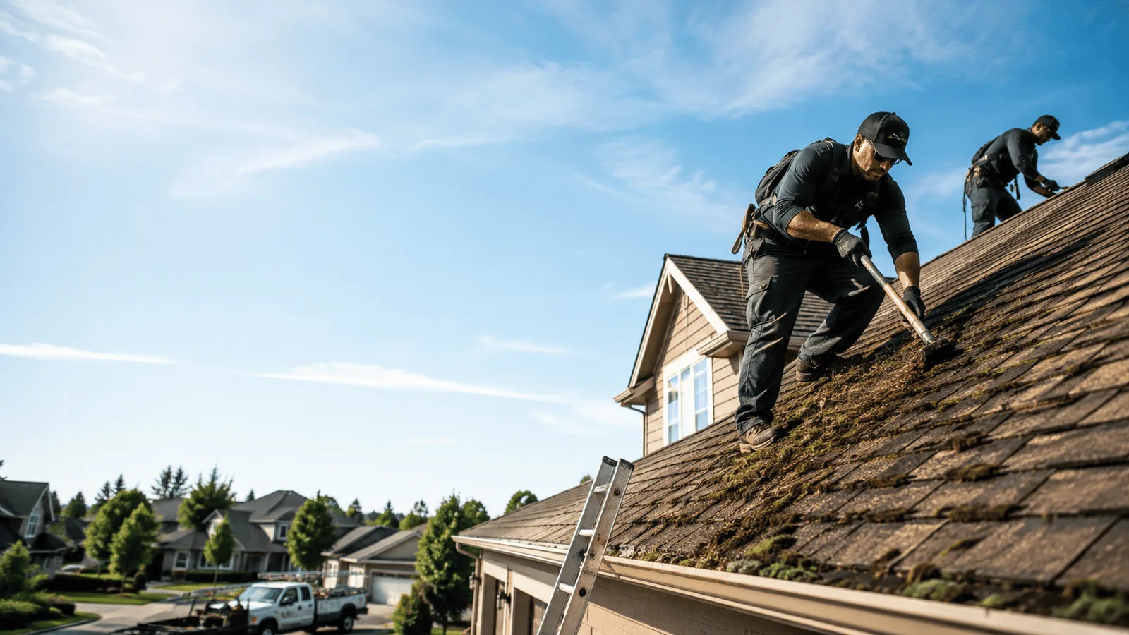 Roof Moss Removal in Mount Auburn, IA near me